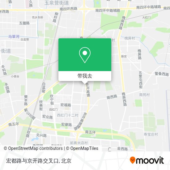 宏都路与京开路交叉口地图