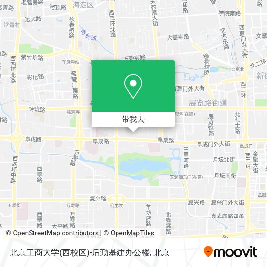 北京工商大学(西校区)-后勤基建办公楼地图