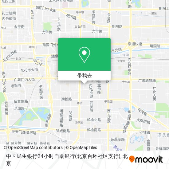 中国民生银行24小时自助银行(北京百环社区支行)地图