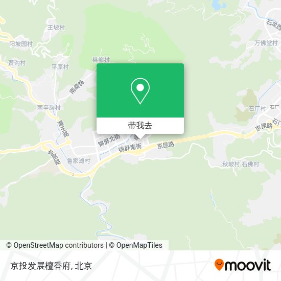 京投发展檀香府地图
