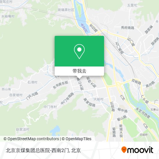 北京京煤集团总医院-西南2门地图
