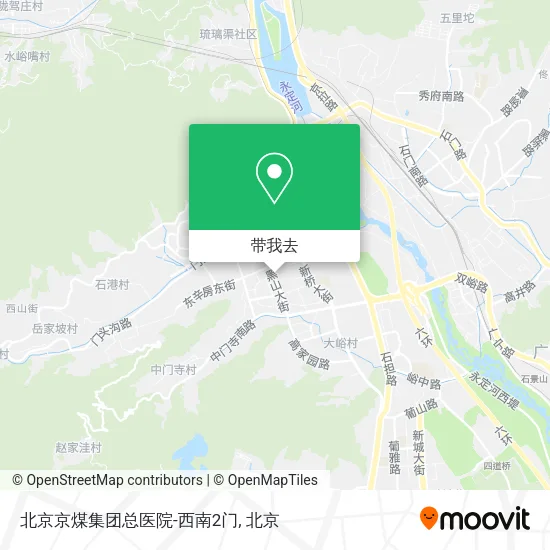 北京京煤集团总医院-西南2门地图