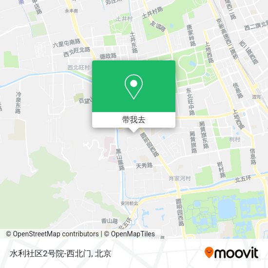 水利社区2号院-西北门地图