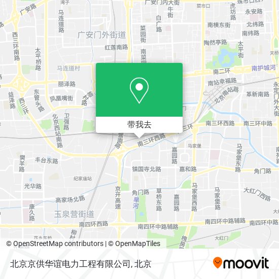 北京京供华谊电力工程有限公司地图