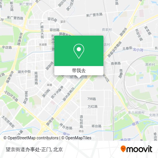 望京街道办事处-正门地图