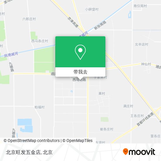 北京旺发五金店地图