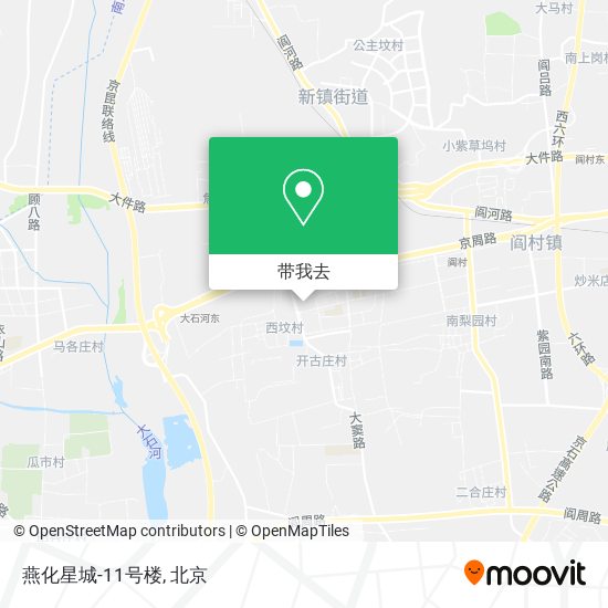 燕化星城-11号楼地图