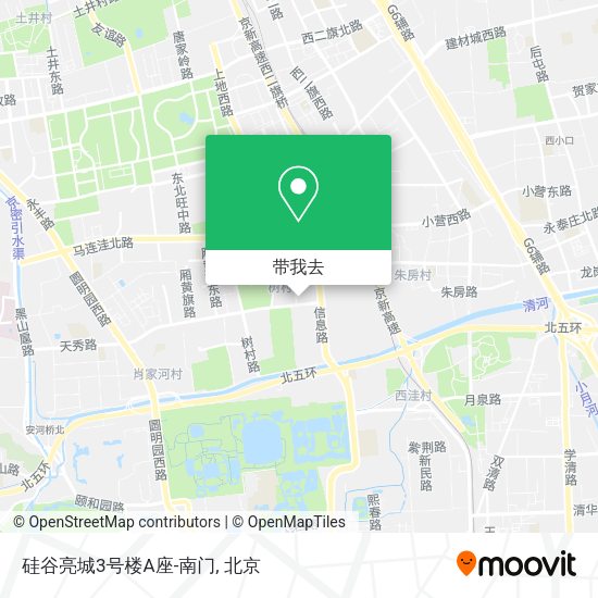 硅谷亮城3号楼A座-南门地图