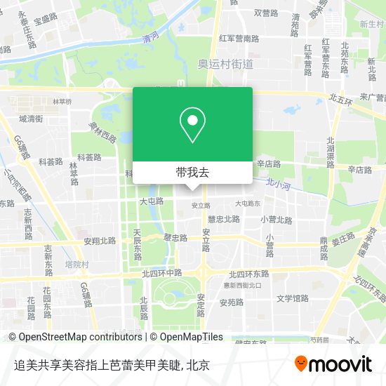 追美共享美容指上芭蕾美甲美睫地图