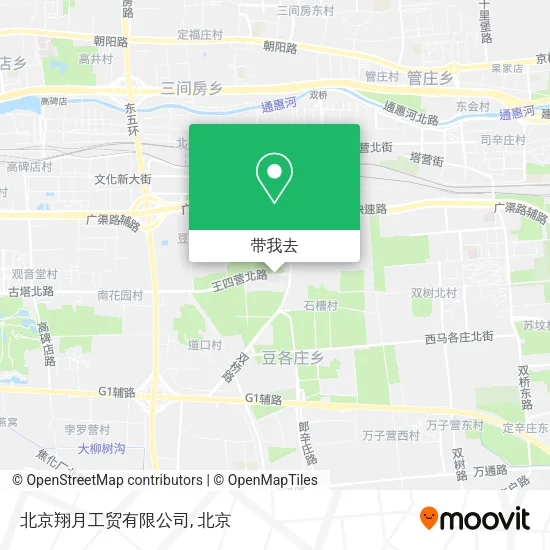 北京翔月工贸有限公司地图