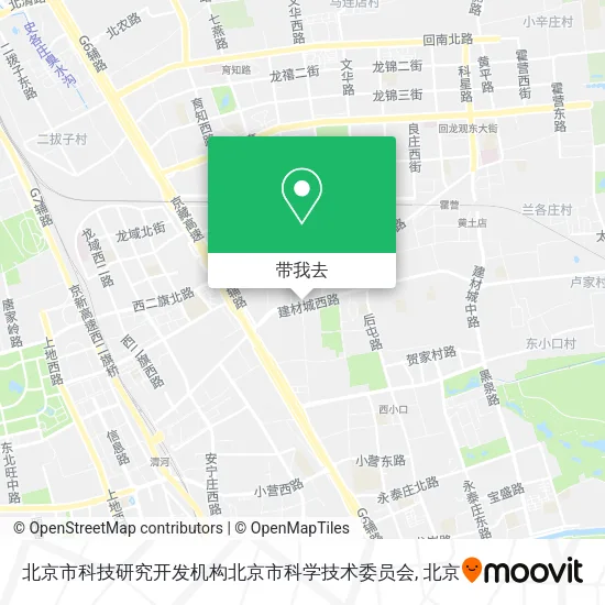 北京市科技研究开发机构北京市科学技术委员会地图