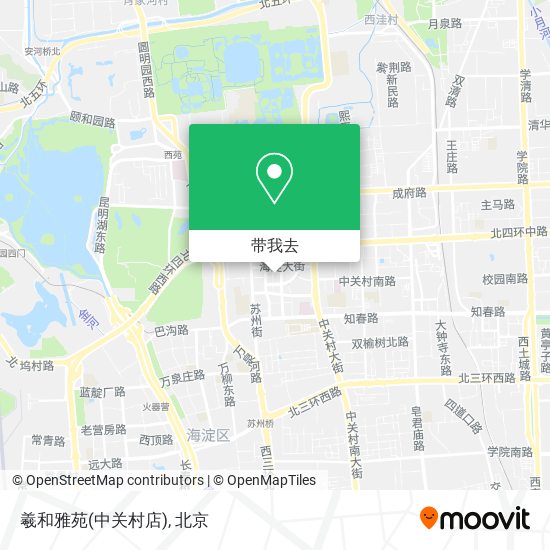 羲和雅苑(中关村店)地图