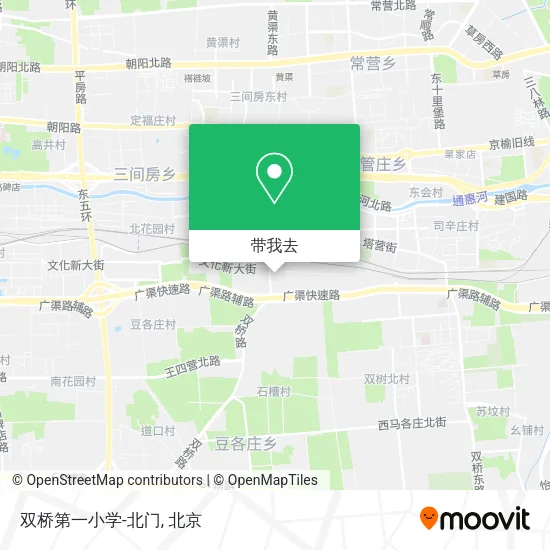 双桥第一小学-北门地图