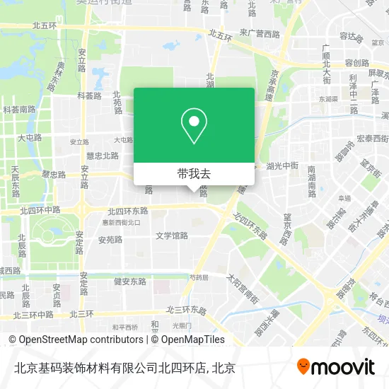 北京基码装饰材料有限公司北四环店地图