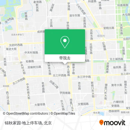 锦秋家园-地上停车场地图