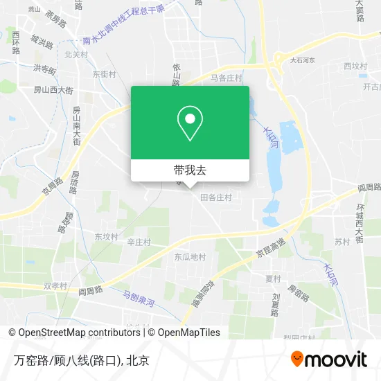 万窑路/顾八线(路口)地图