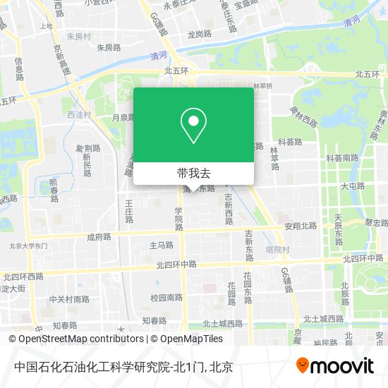 中国石化石油化工科学研究院-北1门地图