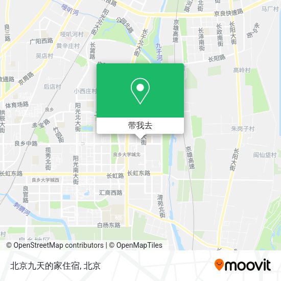 北京九天的家住宿地图