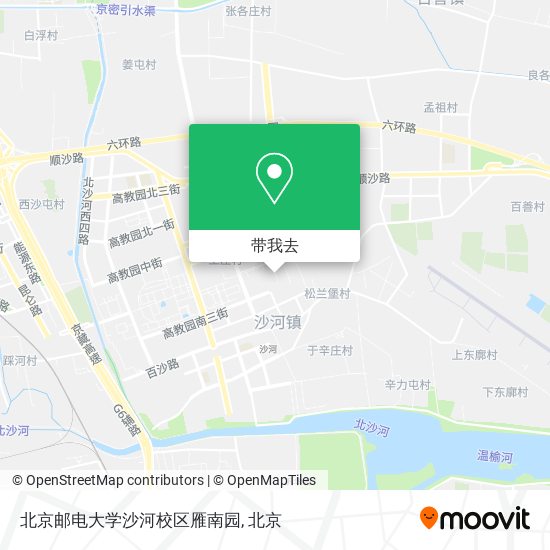 北京邮电大学沙河校区雁南园地图