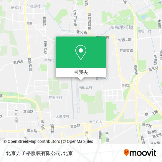 北京力子格服装有限公司地图