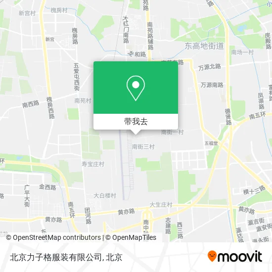 北京力子格服装有限公司地图