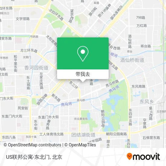 US联邦公寓-东北门地图