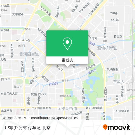 US联邦公寓-停车场地图