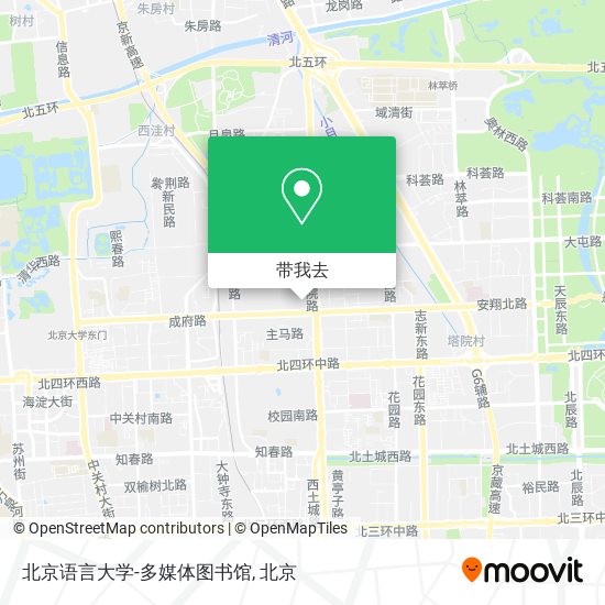 北京语言大学-多媒体图书馆地图