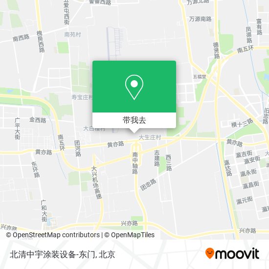 北清中宇涂装设备-东门地图