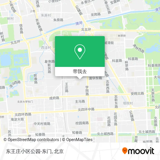 东王庄小区公园-东门地图