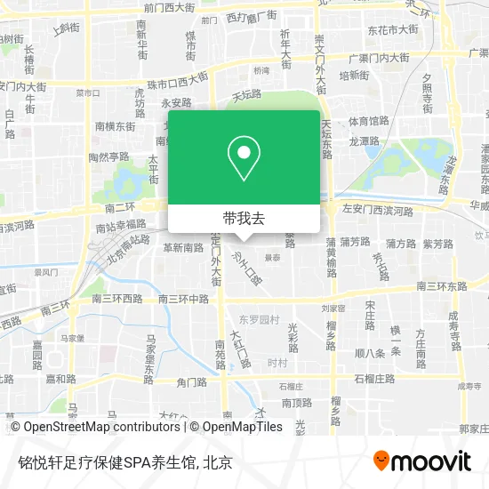 铭悦轩足疗保健SPA养生馆地图