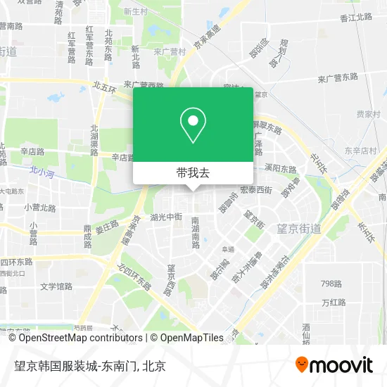 望京韩国服装城-东南门地图
