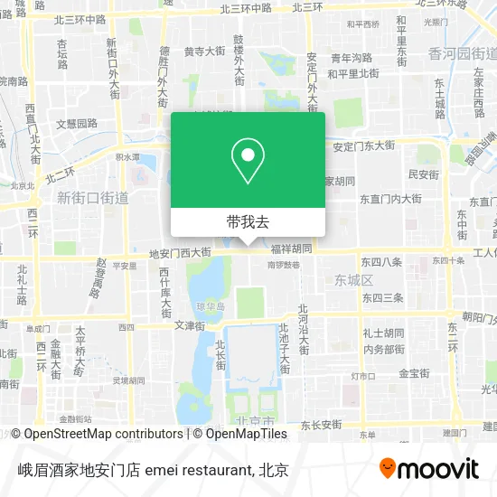 峨眉酒家地安门店 emei restaurant地图