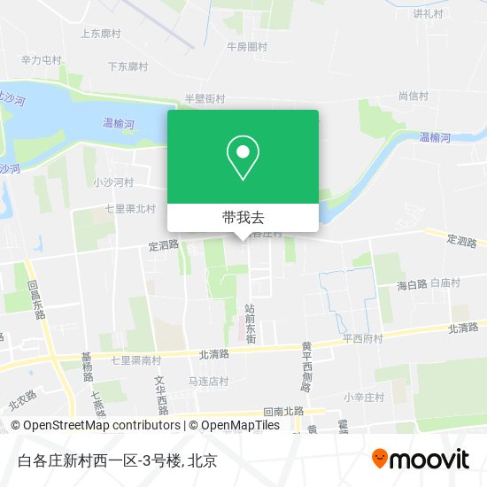 白各庄新村西一区-3号楼地图
