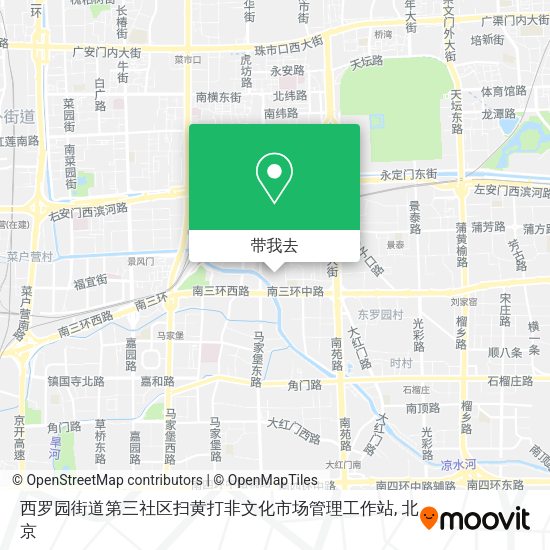西罗园街道第三社区扫黄打非文化市场管理工作站地图