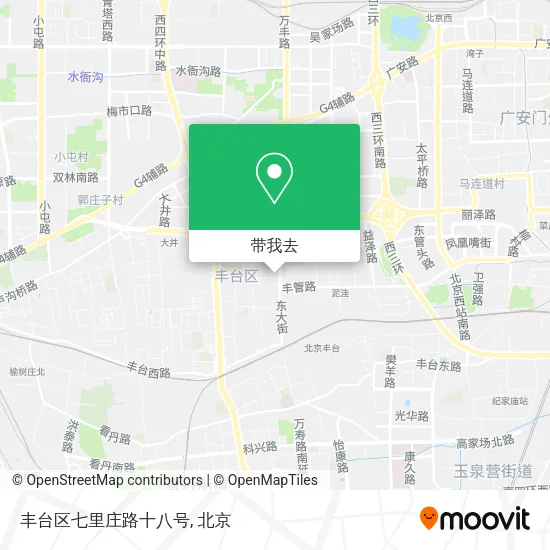 丰台区七里庄路十八号地图