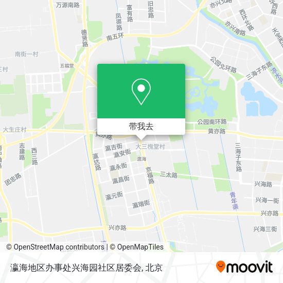 瀛海地区办事处兴海园社区居委会地图