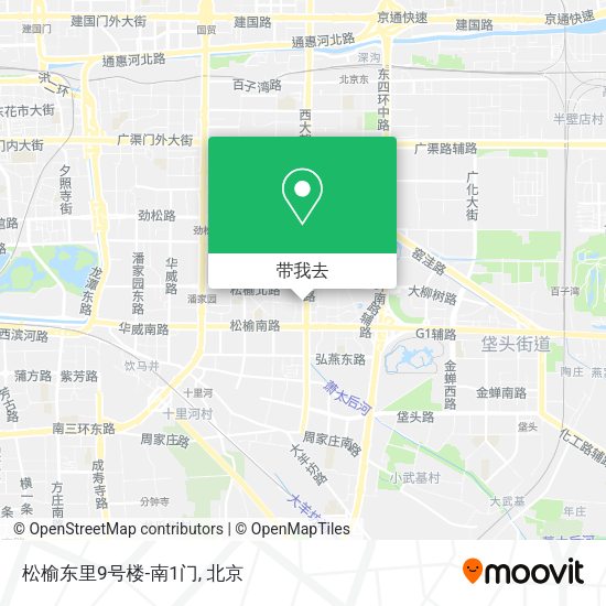松榆东里9号楼-南1门地图