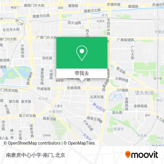 南磨房中心小学-南门地图