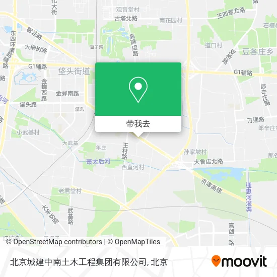 北京城建中南土木工程集团有限公司地图