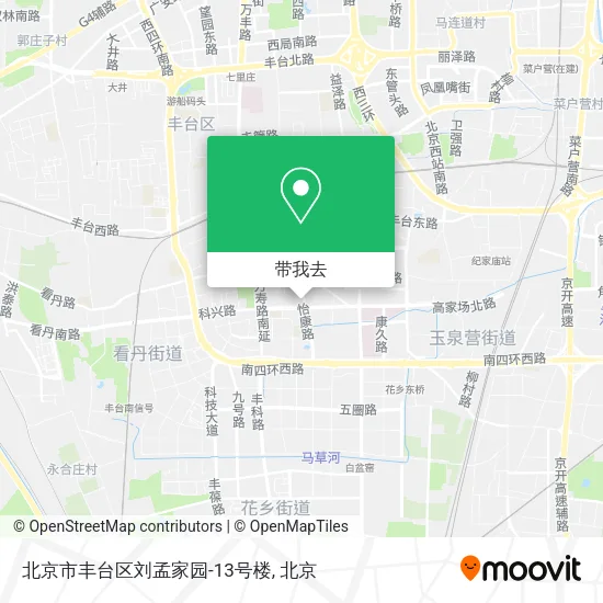 北京市丰台区刘孟家园-13号楼地图