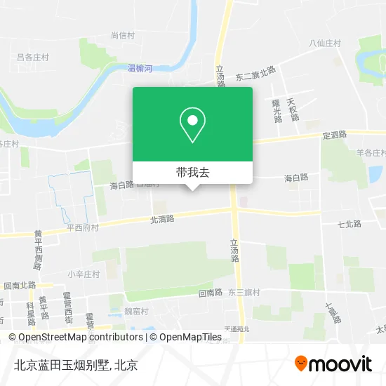 北京蓝田玉烟别墅地图