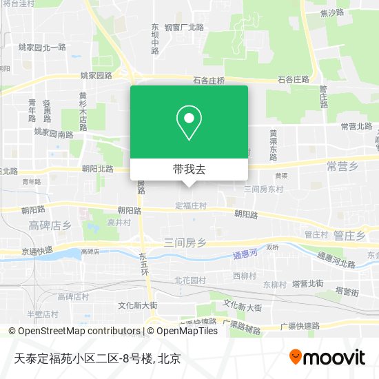天泰定福苑小区二区-8号楼地图