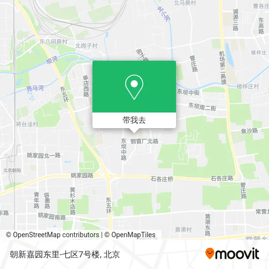 朝新嘉园东里-七区7号楼地图