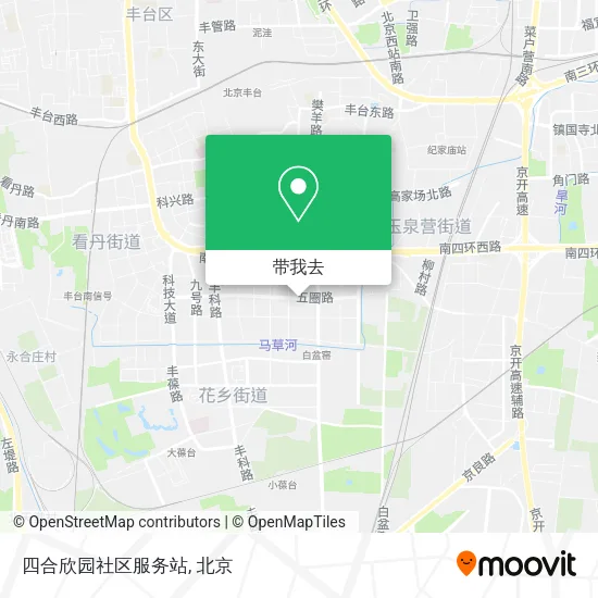 四合欣园社区服务站地图