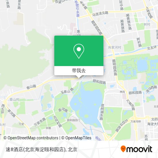 速8酒店(北京海淀颐和园店)地图