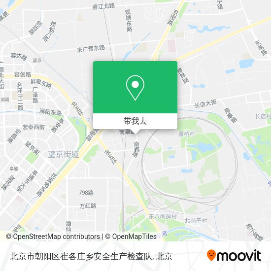 北京市朝阳区崔各庄乡安全生产检查队地图