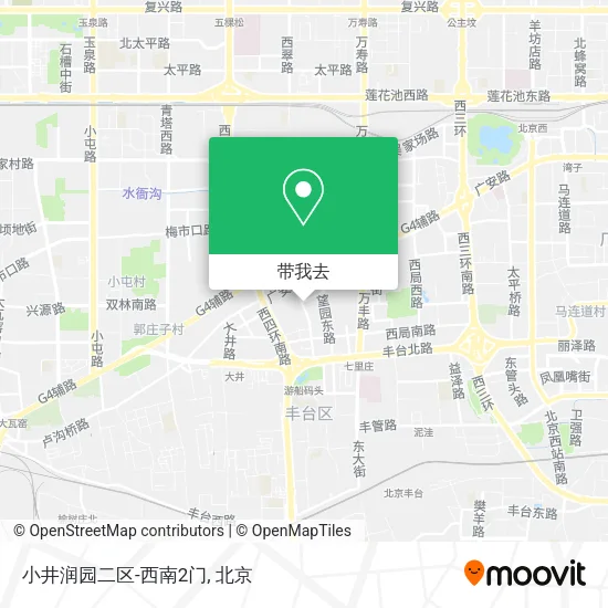 小井润园二区-西南2门地图