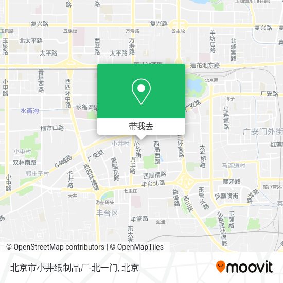 北京市小井纸制品厂-北一门地图