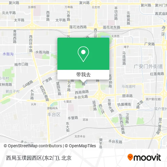 西局玉璞园西区(东2门)地图
